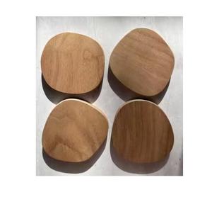 Hot Selling Round Wooden Coaster Good Quality Tabletop Tea & <b>Coffee</b> Cup Mats & <b>Pads</b> Natural Brown Wood Cup Coasters - Product Image 1