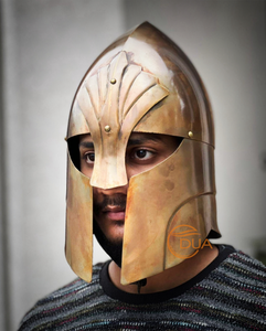 Casco Espartano Medieval Hecho a Mano, Armadura de Hierro Usable para Cosplay, Decoración, Exhibición y Colección - Product Image 3