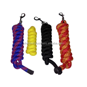 Hot Sate intelligent haute rupture cheval cheval équestre plomb corde tressée avec noyau remplissage 2 mtr longueur un côté crochet prix de gros - Product Image 1