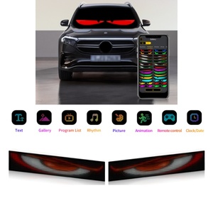 Pantalla LED para Parabrisas de Coche Devil's Eye 1664, 5V, Reemplazo, Nueva Luz Indicadora DIY, Control Remoto por Aplicación, Ojos Animados para Camiones - Product Image 3