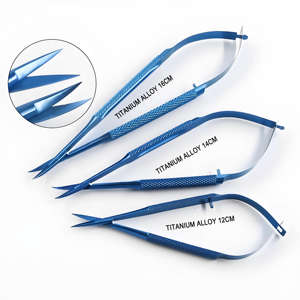 Ciseaux chirurgicaux ophtalmiques manuels en acier inoxydable de 16 cm, ciseaux pour la cornée et la conjonction Castroviejo, ensemble d'instruments métalliques - Product Image 5