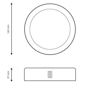 LEDUNI 12W Downlight a LED rotondo fresco bianco 6000K IP20 plafoniera in alluminio per Home Office 24V potenza 161 * 28Hmm - Product Image 2