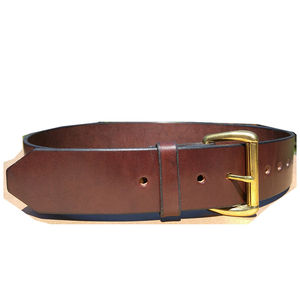 Ceinture en cuir de vache véritable authentique et simple avec une texture unique, boucle en acier de haute qualité, style minimaliste décontracté - Product Image 2