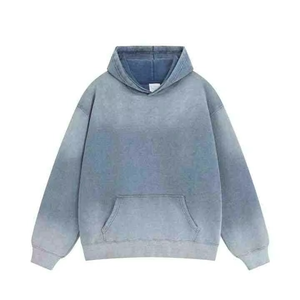Custom Logo 400gsm Cotton <b>Blend</b> Unisex Oversized Drop Shoulder Acid Washed Hoodies for Men Women - Product Image 5