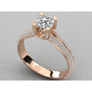 Bague solitaire en or 10 carats pour femmes, diamant cultivé en laboratoire - Product Image 4