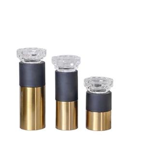 Excellent Unique Black Coating Candelabra Living Room Dining Table Top Lighting Decorative Candle Holder for Christmas - Product Image 4