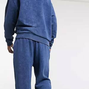 Dernier design de survêtement pour homme en denim délavé, de haute qualité, respirant, entièrement personnalisé, survêtement pour homme en denim délavé à prix raisonnable - Product Image 2