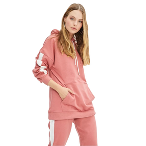 Sudadera con capucha de algodón de la mejor calidad Logotipo personalizado y tamaño Slim Fit Chándales Jogging Ropa deportiva Gimnasios Chándal para mujer - Product Image 6