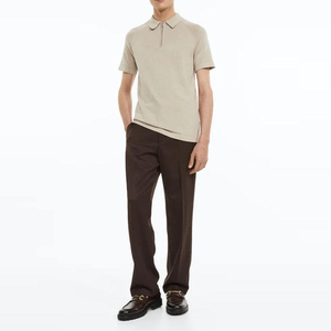 Polo en coton de haute qualité pour hommes OEM avec logo personnalisé imprimé par sublimation rapide et décontracté grande taille décontracté grande taille - Product Image 4