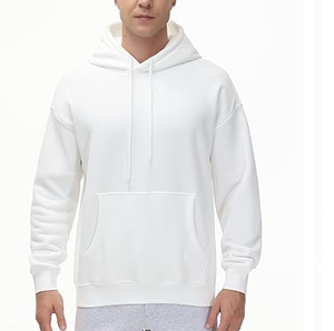 Sweat à capuche en polaire pour homme Coupe ample Ultra doux Sweat à capuche avec poches - Product Image 1