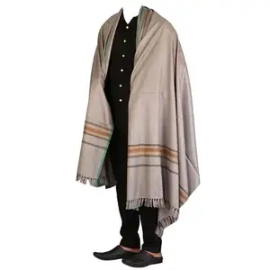 Top Quality Fabric Soft Men 100% Cashmere Plain Dyed Knit Wool Long Shawls Winter Wool Shawl Warm Long Length Shawls