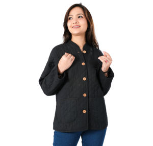 Chaqueta acolchada Reversible de algodón suave para mujer, abrigos cortos acolchados de algodón, chaqueta Vintage, abrigos sólidos acolchados de algodón - Product Image 6