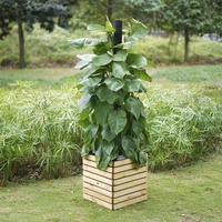 Bas prix maison jardin plante ingénierie carré béton fleurs Pot Style campagnard extérieur en acier enduit de poudre jambes amovible PP
