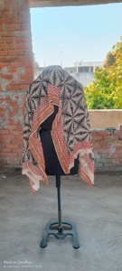 Wholesale Lot Indian Hand Block Print Beach Sarongs Soft Voile Fabric Summer Pareo Bagru Natural Organic Color - Product Image 4