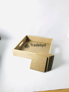 Tradebyd Premium MDF Bandeja de madera Bandeja decorativa de lujo para restaurantes Fiestas y eventos - Product Image 2