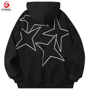 เสื้อฮู้ดดี้พิมพ์ลายผู้ชายสไตล์ใหม่ ผ้าฝ้าย 100% สำหรับฤดูหนาว รับทำโลโก้และออกแบบตามสั่ง บริการ OEM เสื้อผ้าลำลองแนวสตรีท - Product Image 2