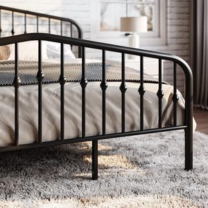 TRIHO THF-1135 Full Bed Design Metal Platform <b>Tall</b> Steel Bed Easy Assembly Storage Manufacturer's Best Price for Home Furniture - Product Image 5