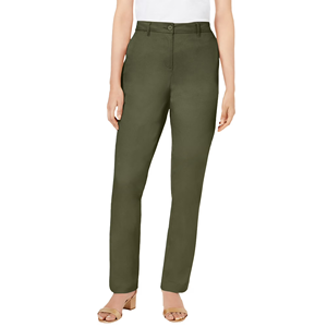 Pantalones chinos y pantalones elegantes de talla grande para mujer, informales, de Color sólido, diseño personalizado, Pantalones chinos de moda para mujer - Product Image 2