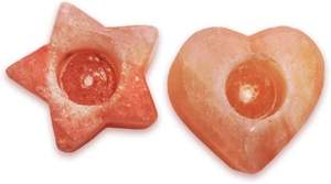 Star Shaped Himalayan Pink Salt <b>Candle</b> <b>Holder</b> Hand Carved for Romantic Home Decor and Wellness Glow - Product Image 6