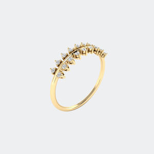 Anillo Minimalista con Engaste de Diamantes Redondos de Corte Brillante de 0.25CTWt en Diseño de Joyería Fina y Delicada - Product Image 4