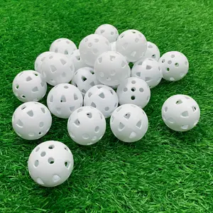 EVA super weiches Material grün weiß Farbe Golfbälle Luftstrom üben Golfbälle weiche Plastik bälle