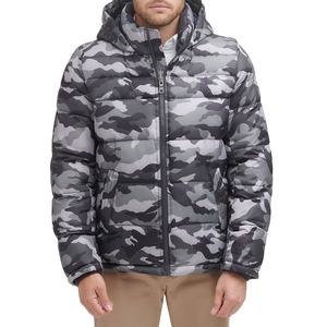 High Quality Men's <b>Puffer</b> <b>Jacket</b> Breathable Customized Material with Logo XL Size Hooded Collar <b>Light</b> Feature for Winter - Product Image 1