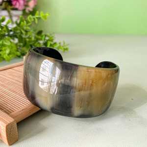 Premium Handmade Natural Horn Color Fashion <b>Bracelet</b> High Quality Vintage Style Wedding Bangle <b>for</b> <b>Women</b> - Product Image 1