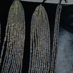 Perles de pierre de lune arc-en-ciel bleue naturelle 3mm 4mm rondes certifiées par un tiers, haute qualité pour la fabrication de bijoux - Product Image 1