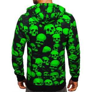 Sweats à capuche personnalisés pour hommes, vente en gros bon marché, pull à capuche tricoté à motif imprimé en tissu polaire 100% polyester - Product Image 2