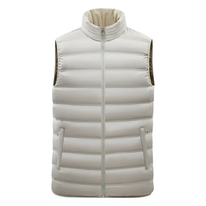 Doudoune matelassée épaisse imperméable coupe-vent à col montant, style classique d'hiver, manteau chaud et portable - Product Image 1