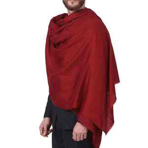 Men Soft Wool <b>Shawl</b> Breathable 300g Winter Warm Traditional Solid Color Classic <b>Wrap</b> for Formal Casual Style - Product Image 4