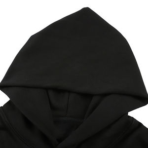 Vintage 100% Cotton <b>Hoodie</b> 350gsm Fleece Breathable Warm Thermostatic Heavyweight Solid Color Regular Fit No-<b>String</b> <b>Hoodie</b> - Product Image 5