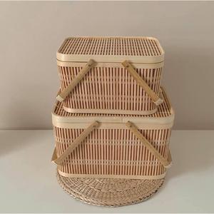 Panier de pique-nique en bambou de haute qualité du Vietnam offrant des fonctionnalités à un prix raisonnable - Product Image 2