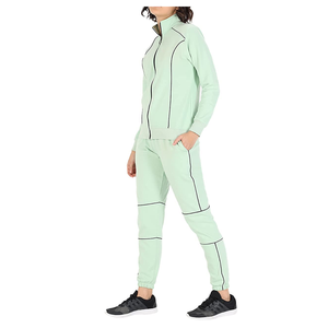 <b>Women's</b> Casual Solid Printed Tracksuit Two Piece Set Zipper <b>Jacket</b> and Jogger Pants Sportswear Fitness Outfit Wholesale - Product Image 4