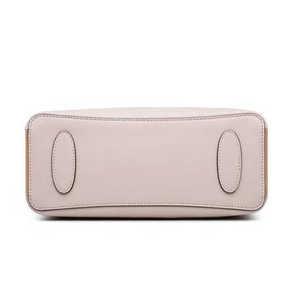 100% chính hãng da của phụ nữ túi xách dây kéo đóng cửa hai xử lý trang trí phong cách hợp thời trang da giản dị Phụ nữ túi xách tay - Product Image 2