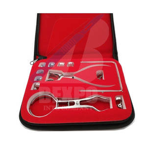 El último kit de abrazaderas de presa de goma Dental de acero, fuente de alimentación Manual, instrumentos de cirugía Dental - Product Image 3