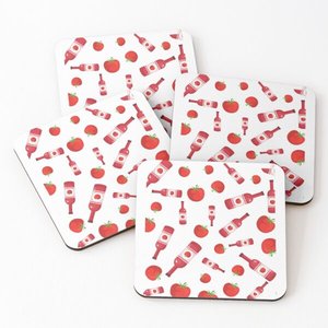 American Style Tea <b>Coaster</b> 100 MOQ Mat Bulk Rug <b>Coaster</b> with High Quality Mango/Acacia Wood Over Printed <b>Coasters</b> 4 Pieces <b>Set</b> - Product Image 1