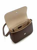 Sac bandoulière zippé en cuir véritable marron pour femme, style minimaliste avec rabat, sac à bandoulière vintage tendance, couleur bonbon, style anglais, à sangle unique