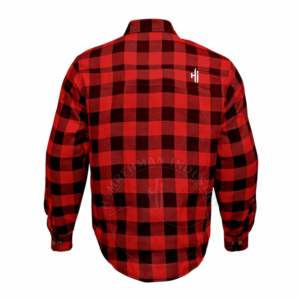 Chemise en flanelle personnalisée pour hommes, décontractée, en coton Kelvar Linin, longue coupe décontractée, bicolore, confortable pour l'hiver - Product Image 3