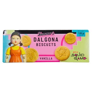 Yummer's Dalgona Biscuits Squid Game 140g Sabor a vainilla Galleta coreana para venta OEM y mercados minoristas - Product Image 3