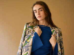 Kaftan pour femme brodé à la main, style Suzani, avec fente latérale, en rayonne/coton/lin, style ethnique indien et pakistanais - Product Image 4