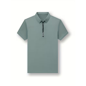 Polo de Alta Calidad 2026 con Cierre y Logotipo Personalizado, 180 g/m², Camiseta Polo de Algodón para Golf, Camiseta con Cuello para Hombre - Product Image 5