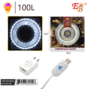 USB 100 LED bianco luci di natale 24 pz/CS - Product Image 1