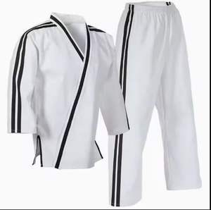 Conjuntos de uniformes de Karate para adultos, traje de práctica de entrenamiento de artes marciales de algodón duradero, Kimono de Jiu Jitsu con logotipo frontal ligero - Product Image 5
