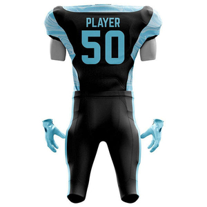 Uniforme de Fútbol Americano con Diseño Moderno, Impreso, de Alta Calidad, Personalizado, de Manga Corta, 100% Poliéster, de Secado Rápido y Transpirable - Product Image 1