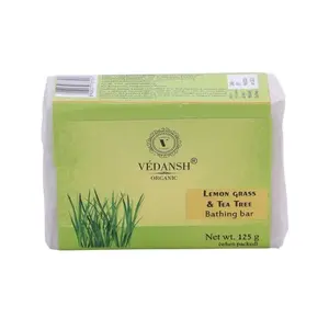 Jabón de barra de baño de aceite de limoncillo y árbol de té | Jabón corporal antibacteriano a base de hierbas para una limpieza profunda y refrescante | Suministro a granel de OEM - Product Image 2