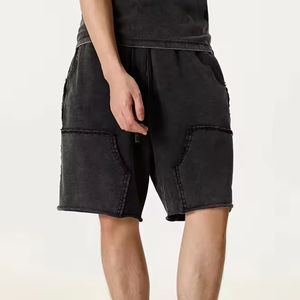 Nouveaux vêtements de sport d'hiver en gros, shorts de travail en coton respirant de haute qualité, personnalisés, tissu éponge lavé, style vintage pour hommes - Product Image 6
