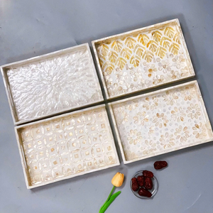 Plateau de service en nacre fait à la main du Vietnam Plateau décoratif élégant pour les repas de luxe, le service hôtelier, les cadeaux et la décoration intérieure - Product Image 2