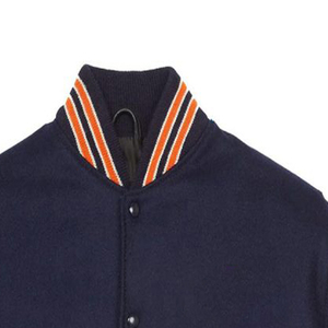 Precio de fábrica, venta al por mayor, chaqueta universitaria personalizada para hombre, chaquetas con letras de tela satinada para hombre - Product Image 2