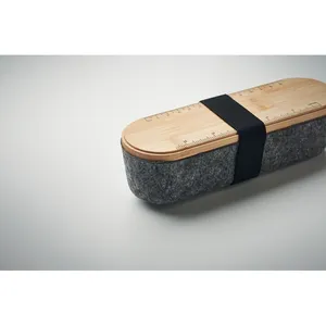 Étui à crayons en feutre RPET durable MILE, sac de merchandising écologique - Product Image 1
